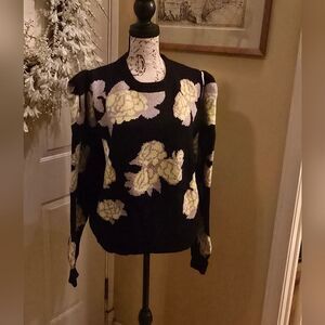 GRACIA HYDRANGEA PRINT SWEATER